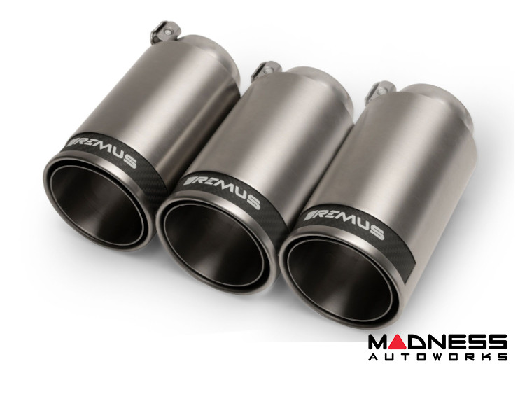 Honda Civic Performance Exhaust - Remus - Triple Tip - Chrome w/Carbon Ring - 2.0T - 2018 Honda Civic Performance Exhaust - Remus - Triple Tip - Chrome w/Carbon Ring - 2.0T - 2018